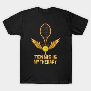 Tennis Is My Therapy, Tennis Lovers T-Shirt